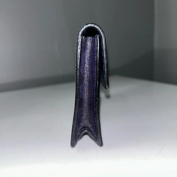 Gucci Web Navy Sherry Line GG Coated Canvas Clutch - Picture 12 of 13